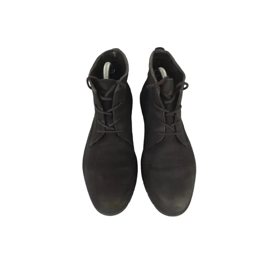 Ecco Womens Choice Dark‎ Brown Lace Up Ankle Chukka Boots Size US 6.5
